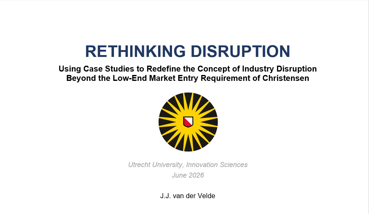 Masterscriptie: Rethinking Disruption